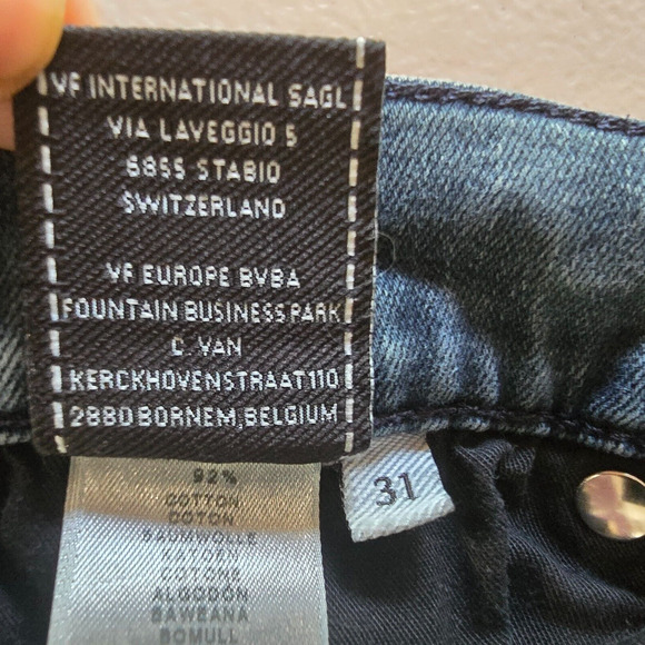 7 For All Mankind Jeans Men's 31 x 32 Blue Ronnie Luxe Performance Dk Wash Fade - Picture 5 of 16